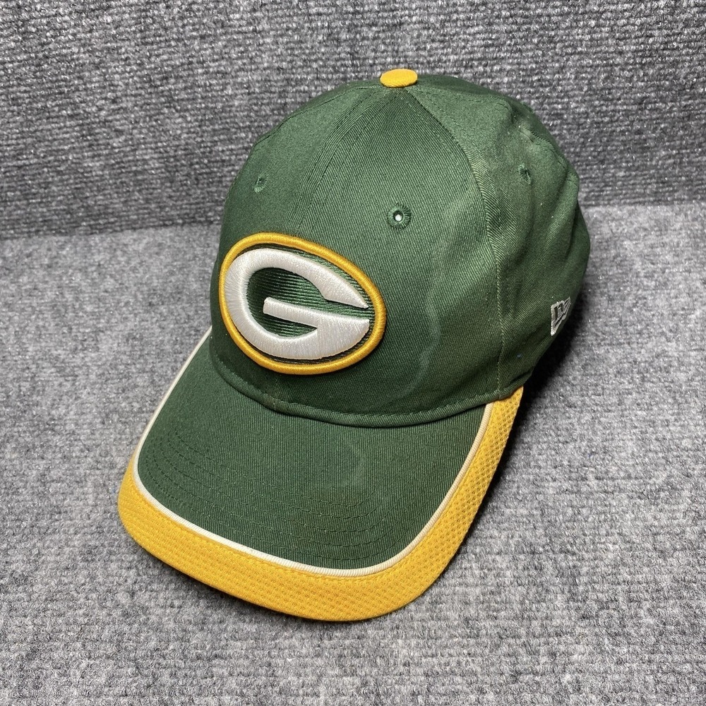 Green Bay Packers Hat Cap Men One Size Green New Era 9FORTY NFL Football Sample